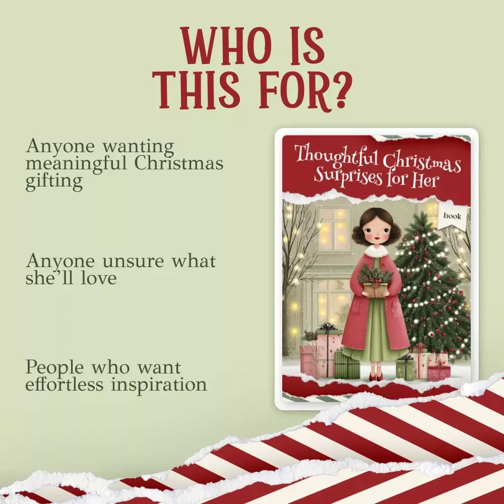 Thoughtful Christmas Surprises for Her – Romantic, Self-Care, Fashion & Luxury christmas gift ideas for her | Holiday eBook Guide for Meaningful Gifting