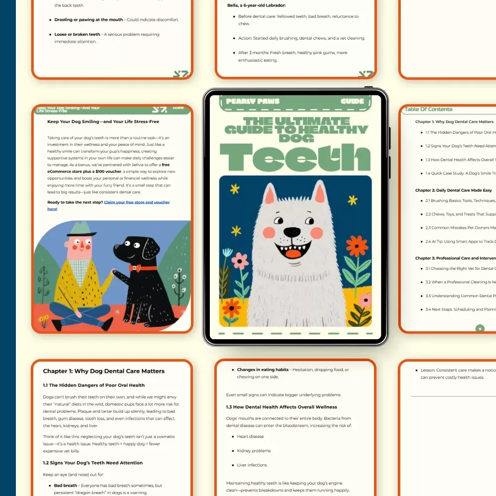 Pearly Paws: The Ultimate Guide to Healthy Dog Teeth – How to Care for Dog Teeth eBook, Checklist & Expert Tips for Daily Dental Care