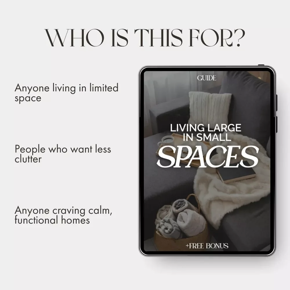 Living Large in Small Spaces | Smart Home Design Guide for Limited Space | Digital Download eBook for Small Apartments, Tiny Homes & Minimalist Living — Learn What to Do When Home Space Is Limited