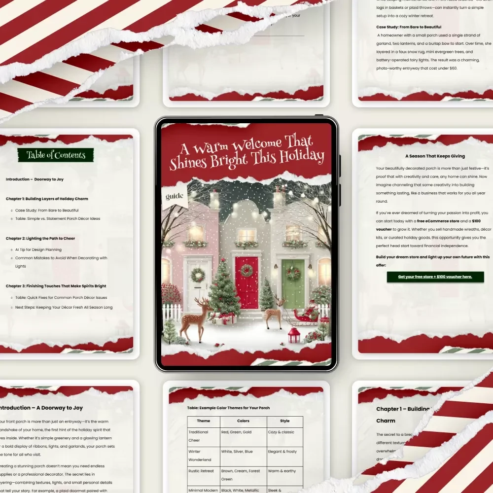 A Warm Welcome That Shines Bright This Holiday | Front Porch Christmas Decorations Guide for Creating Magical Outdoor Cheer