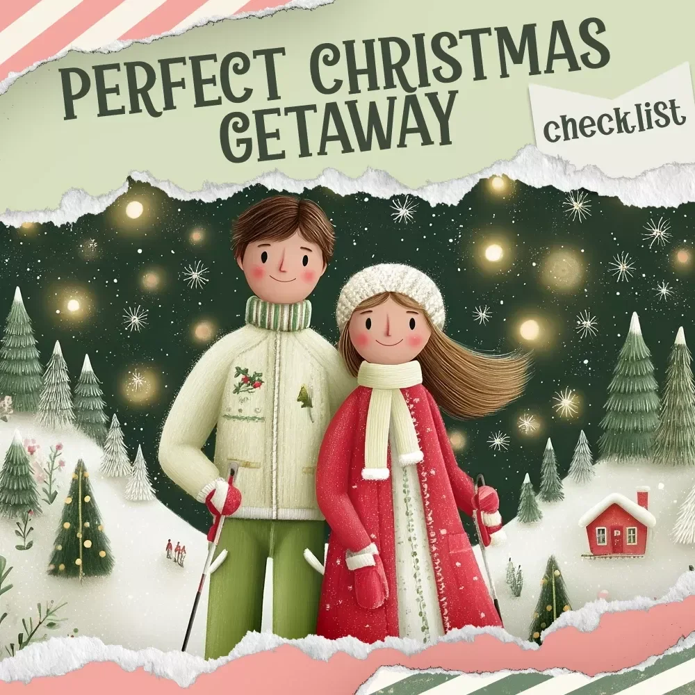 Plan the Perfect Christmas Getaway Checklist | Ultimate Holiday Planner for christmas vacation ideas | Festive Travel Guide & Printable Download