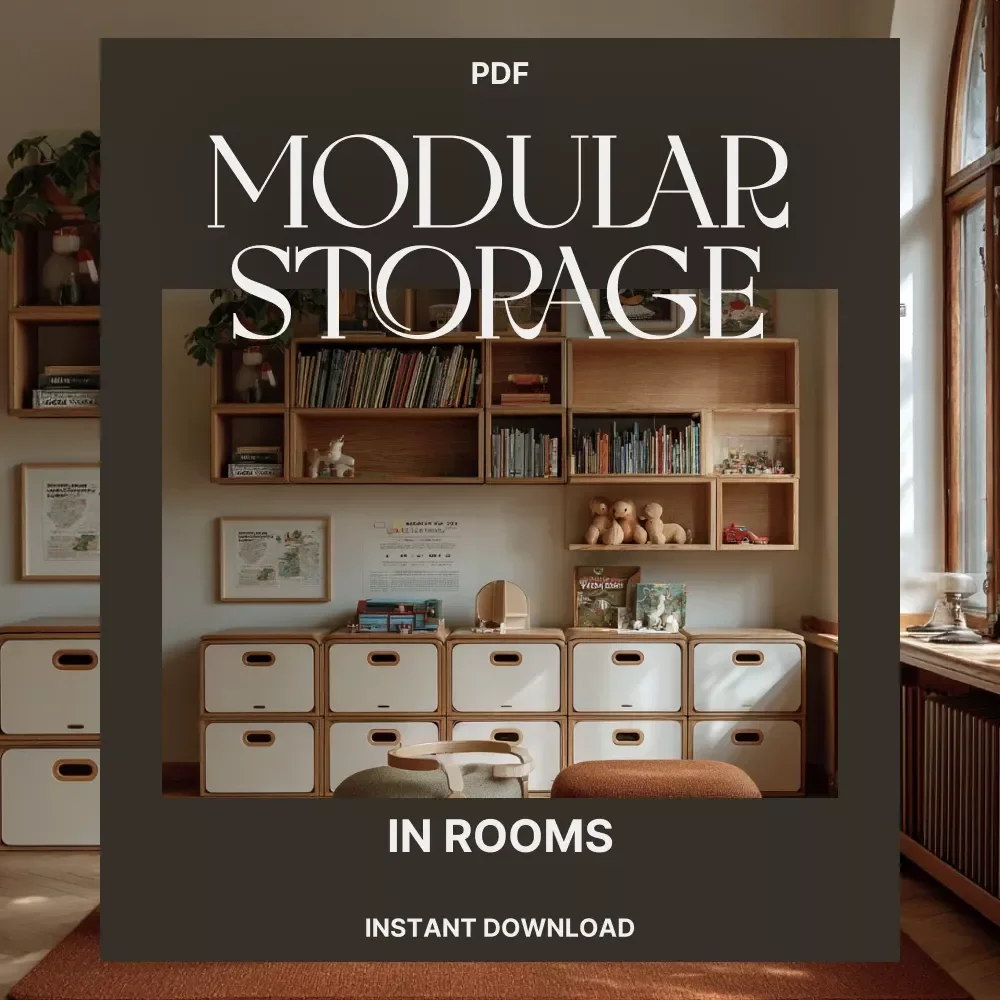 How to Use Modular Storage in Rooms | Digital Guide for Smart Home Organization, Space Planning & Interior Styling