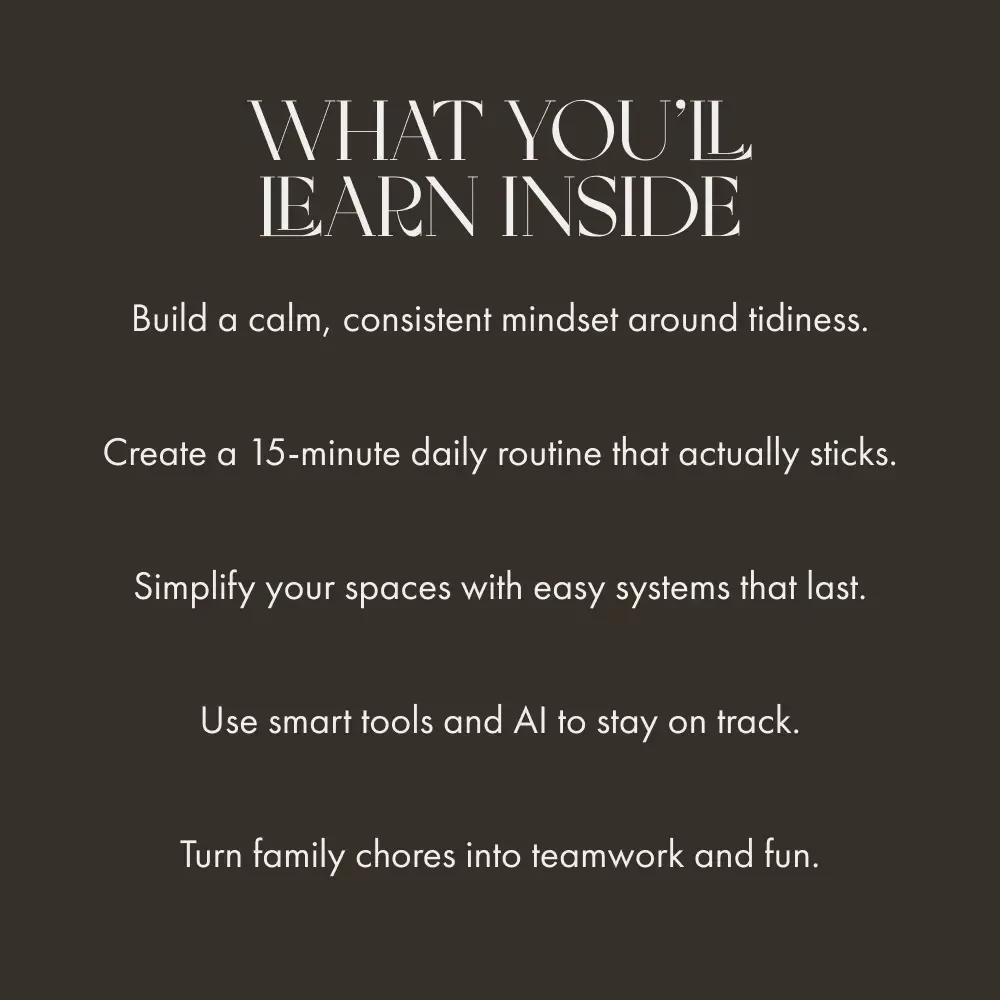 Keep Your Home Tidy Without Stress | Printable Guide for Busy People | Digital Download | How to Maintain Tidy Home Daily Without Overwhelm