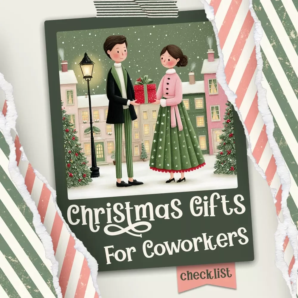 Your Go-To Christmas Gift Checklist for Coworkers | Printable Holiday Planning Guide for Easy christmas gifts for coworkers Shopping