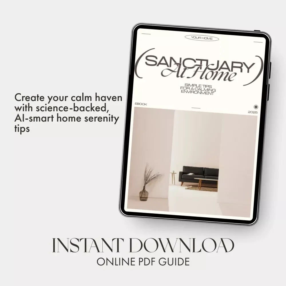 Sanctuary at Home: Simple Tips for a Calming Environment | eBook for Mindful Living, Minimalist Home, and Everyday Serenity | Digital Download Guide with tips for calming home environment