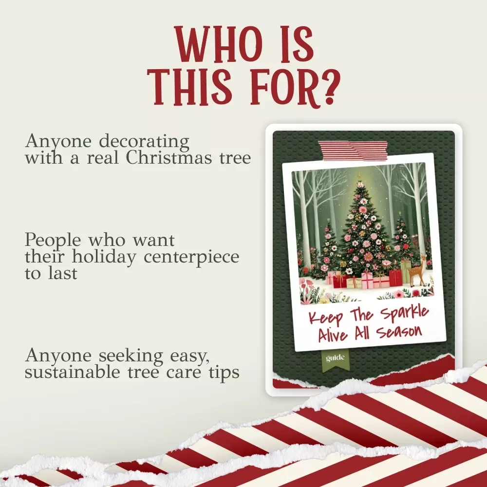 Keep the Sparkle Alive All Season | How to Keep Christmas Tree Alive | Holiday Tree Care Digital Guide for Freshness, Hydration & Lasting Magic