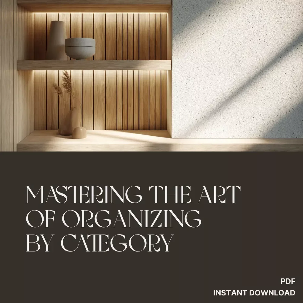 Shelf Sense: Mastering the Art of Organizing by Category | eBook for Home Organization, Decluttering, and How to Organize Shelves by Category