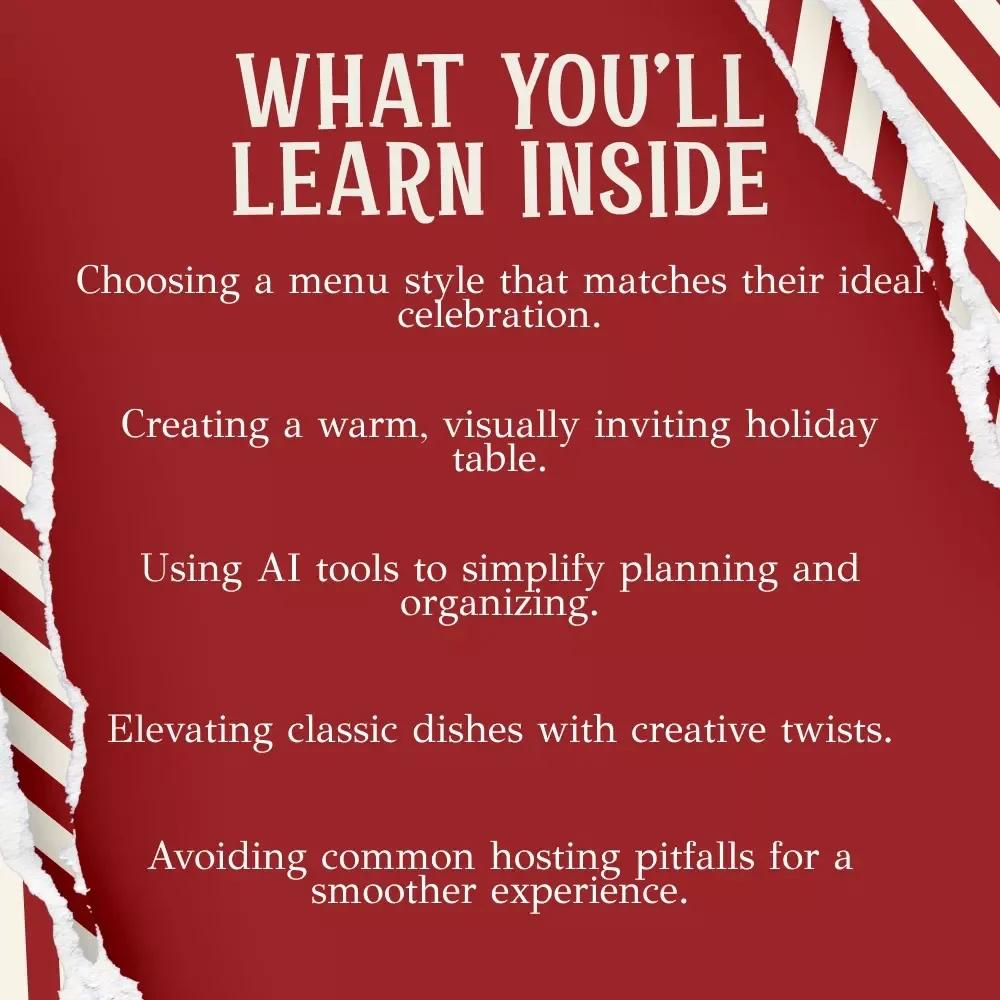 Your Ultimate Guide to Christmas Dinner Magic – Festive Holiday Cooking Guide for christmas dinner ideas, Stress-Free Planning, AI-Powered Menu Creation, Printable Digital Download