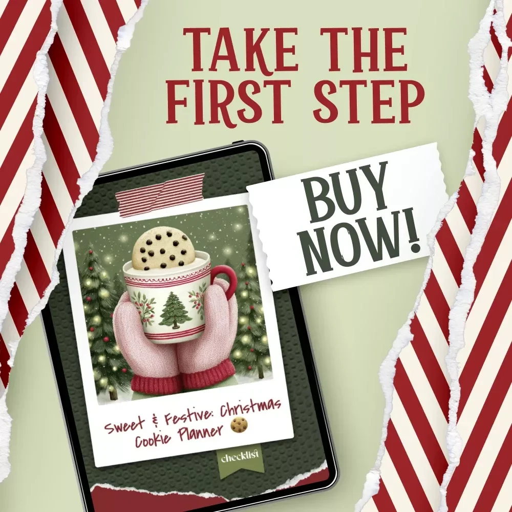 Sweet & Festive: Christmas Cookie Planner | Holiday Baking Checklist | Printable Cookie Guide for christmas cookies ideas & Festive Recipe Planning