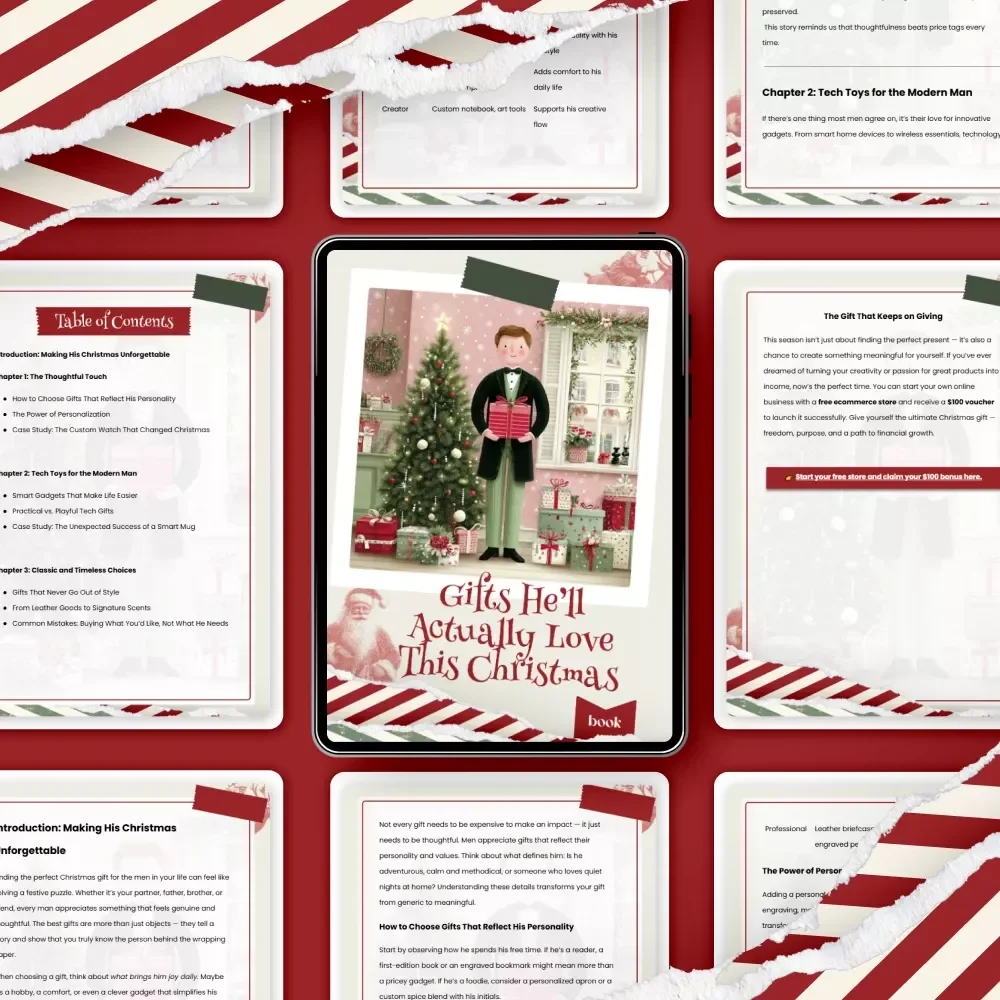 Gifts He’ll Actually Love This Christmas – Ultimate eBook Guide for christmas gift ideas for him | Thoughtful, Timeless & Tech-Smart Gift Inspiration