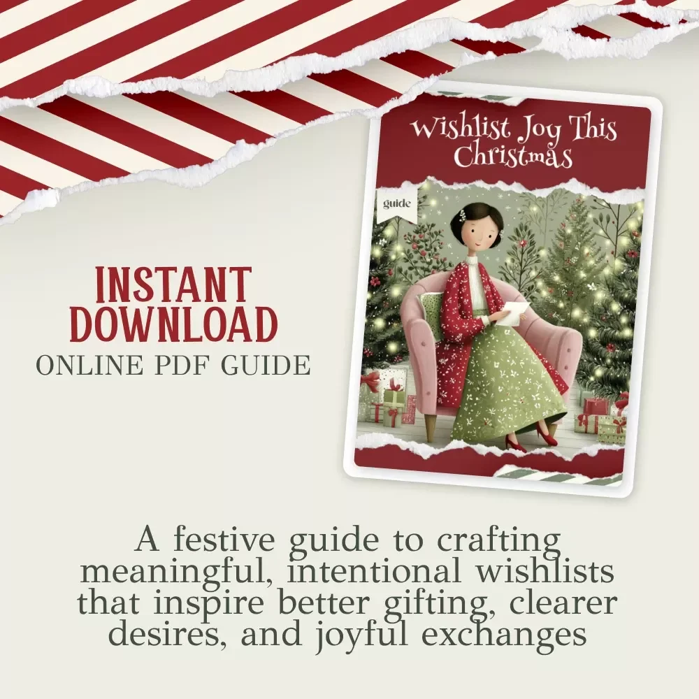 Wishlist Joy This Christmas | Christmas Wishlist Ideas Guide | Holiday Gift Planning eBook for Stress-Free Gifting