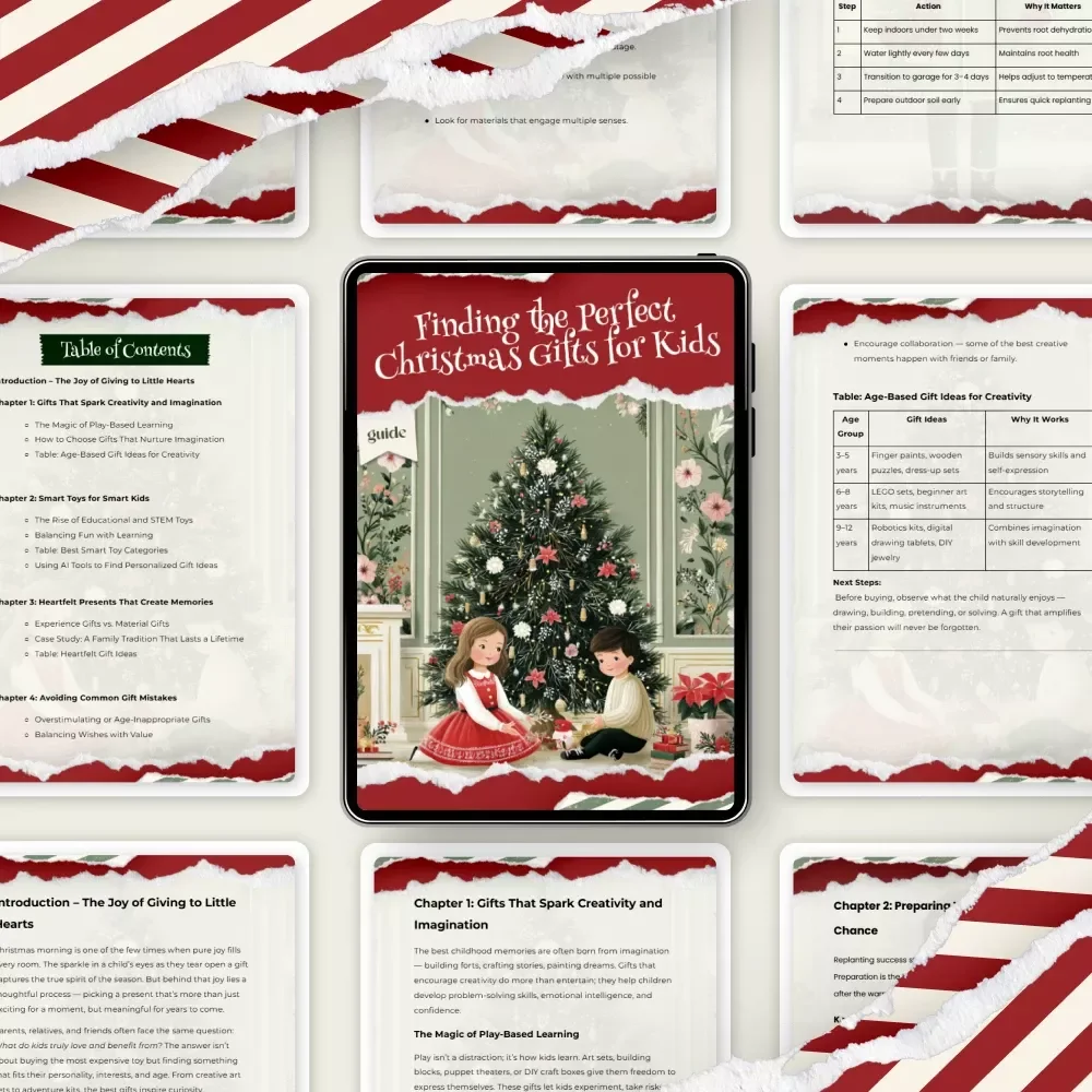 Finding the Perfect Christmas Gifts for Kids – Holiday Gift Guide for Parents, Grandparents & Caregivers | Digital Download for Choosing the Best christmas gifts for kids