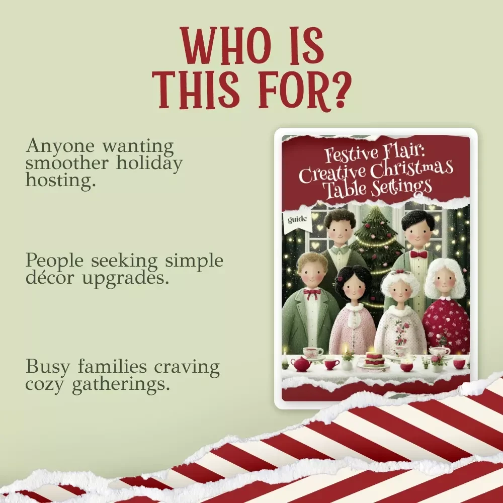 Festive Flair: Creative Christmas Table Settings – Holiday Decor Guide for Stunning christmas table setting ideas, Elegant Tablescapes, Entertaining Inspiration & Digital Download