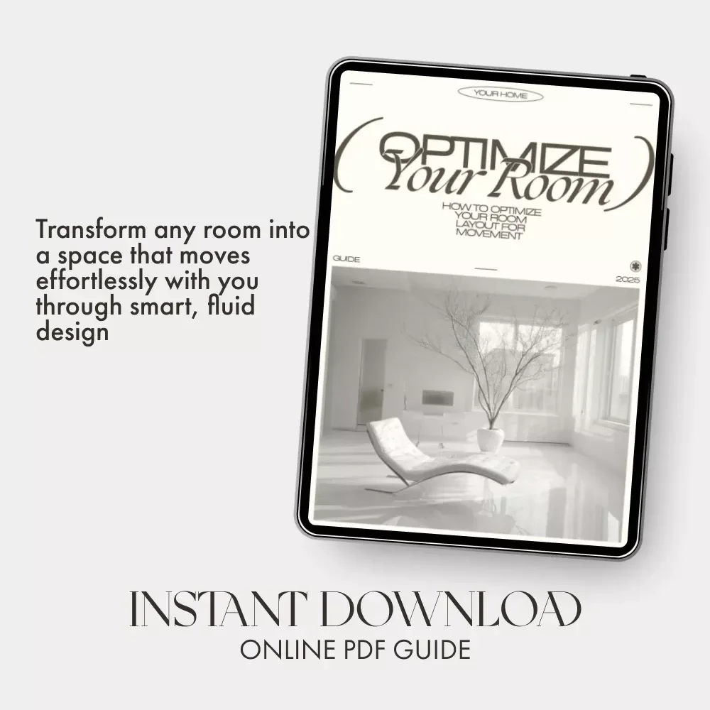 How to Optimize Your Room Layout for Movement | Home Design Flow Guide | Digital Download for Movement-Friendly Interiors, Space Planning, and AI Design