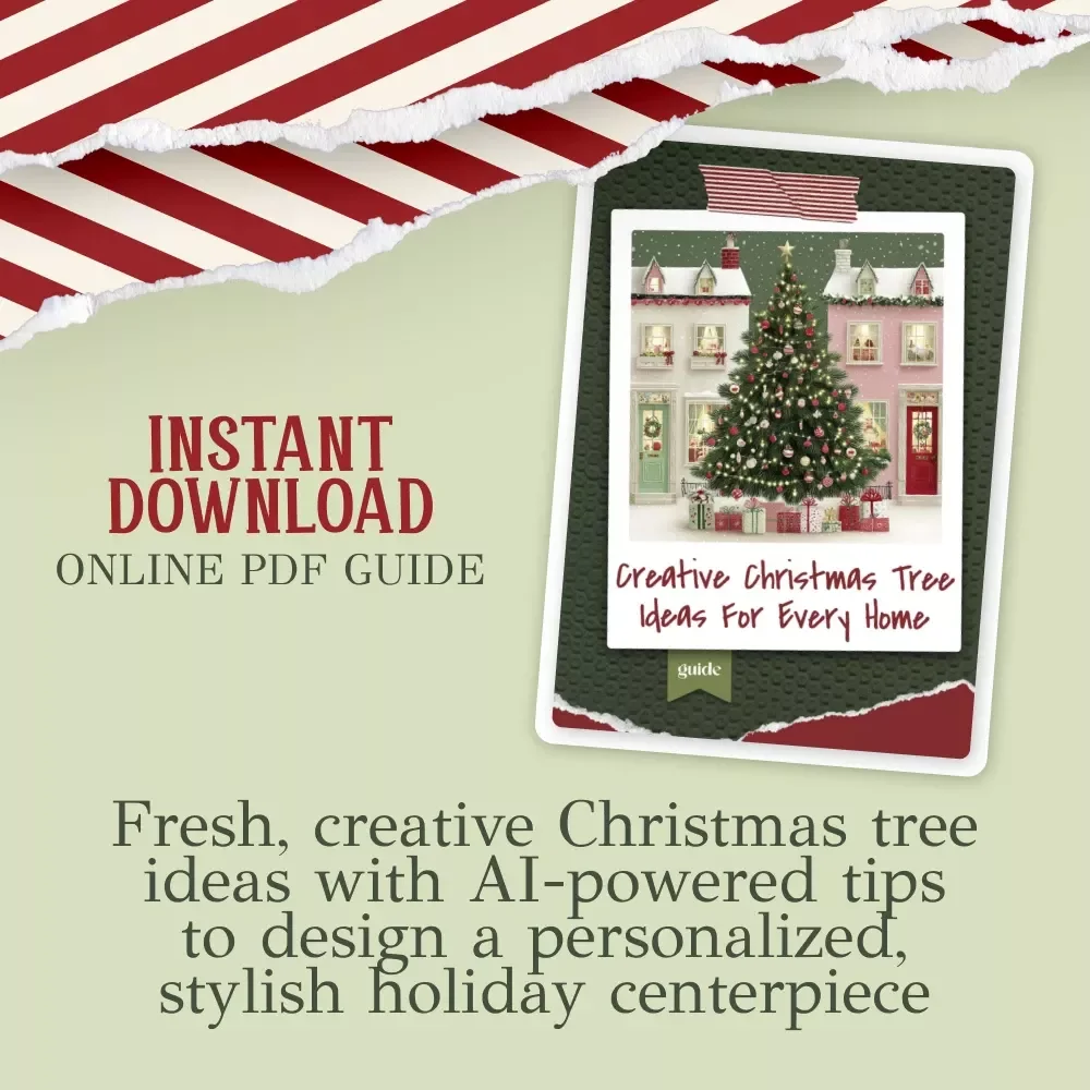 Creative Christmas Tree Ideas for Every Home | Christmas Tree Ideas Guide | Holiday Decorating eBook for Unique, Modern & Cozy Seasonal Designs