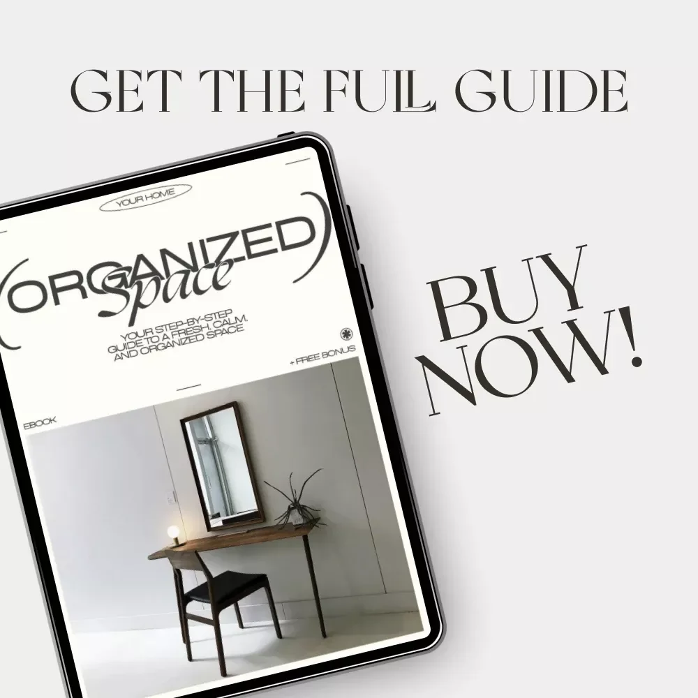 Your Step-by-Step Guide to a Fresh, Calm, and Organized Space | Digital eBook for Home Reset, Decluttering, Cleaning, and Organizing | How to Set Up a Weekly Home Reset