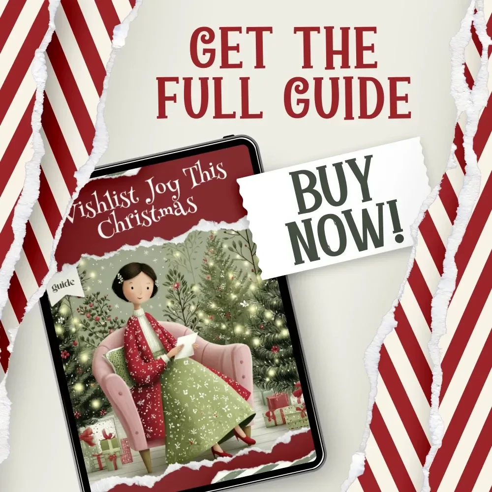 Wishlist Joy This Christmas | Christmas Wishlist Ideas Guide | Holiday Gift Planning eBook for Stress-Free Gifting