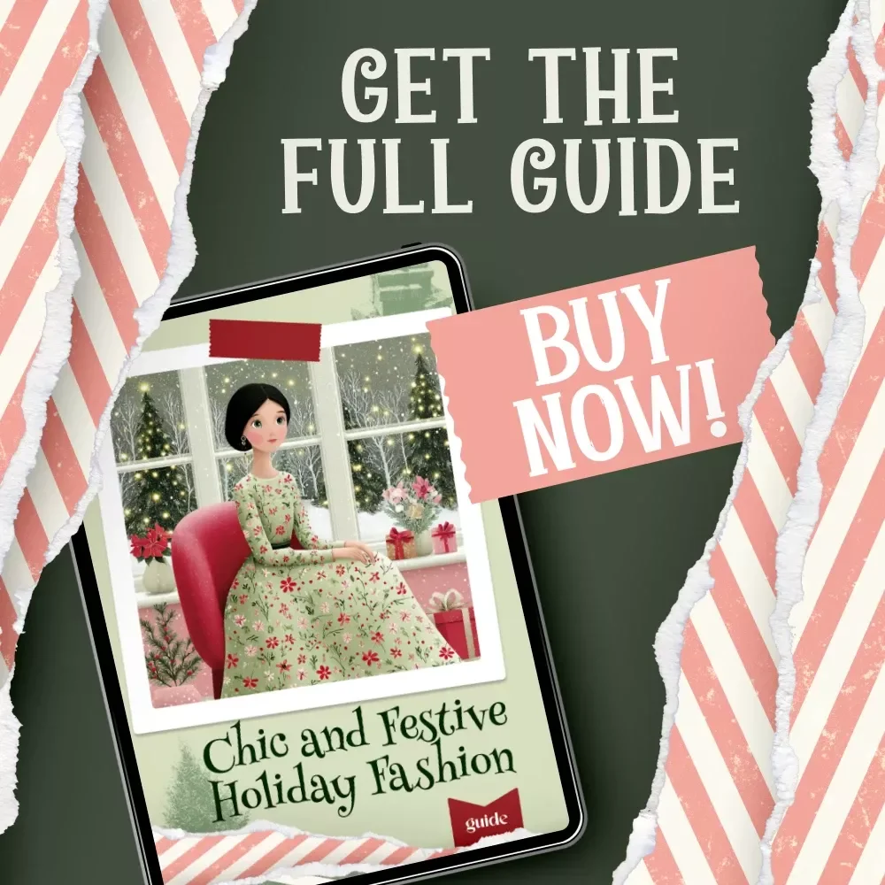 Chic and Festive Holiday Fashion | Christmas Outfit Ideas Guide for Stylish Seasonal Looks | Digital Download