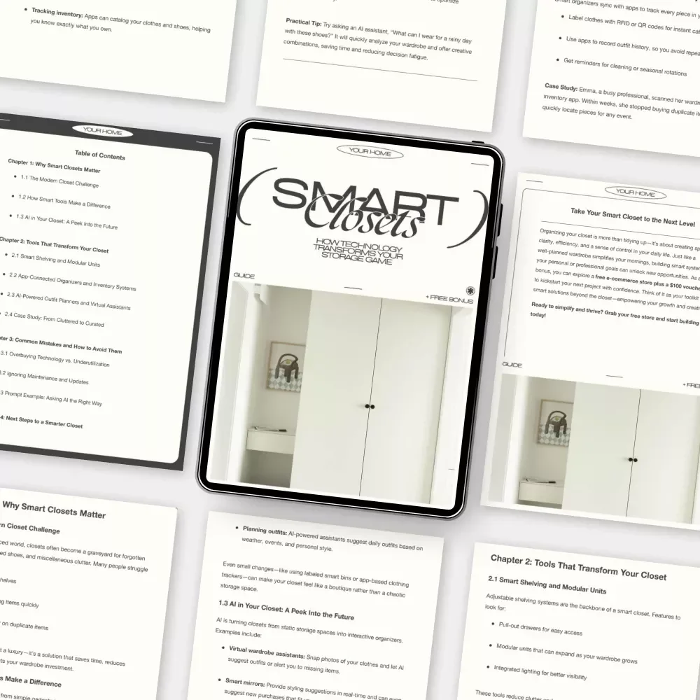 Smart Closets: How Technology Transforms Your Storage Game | Digital Guide on What Smart Tools Help Organize Closets, AI Closet Systems & Smart Storage Ideas