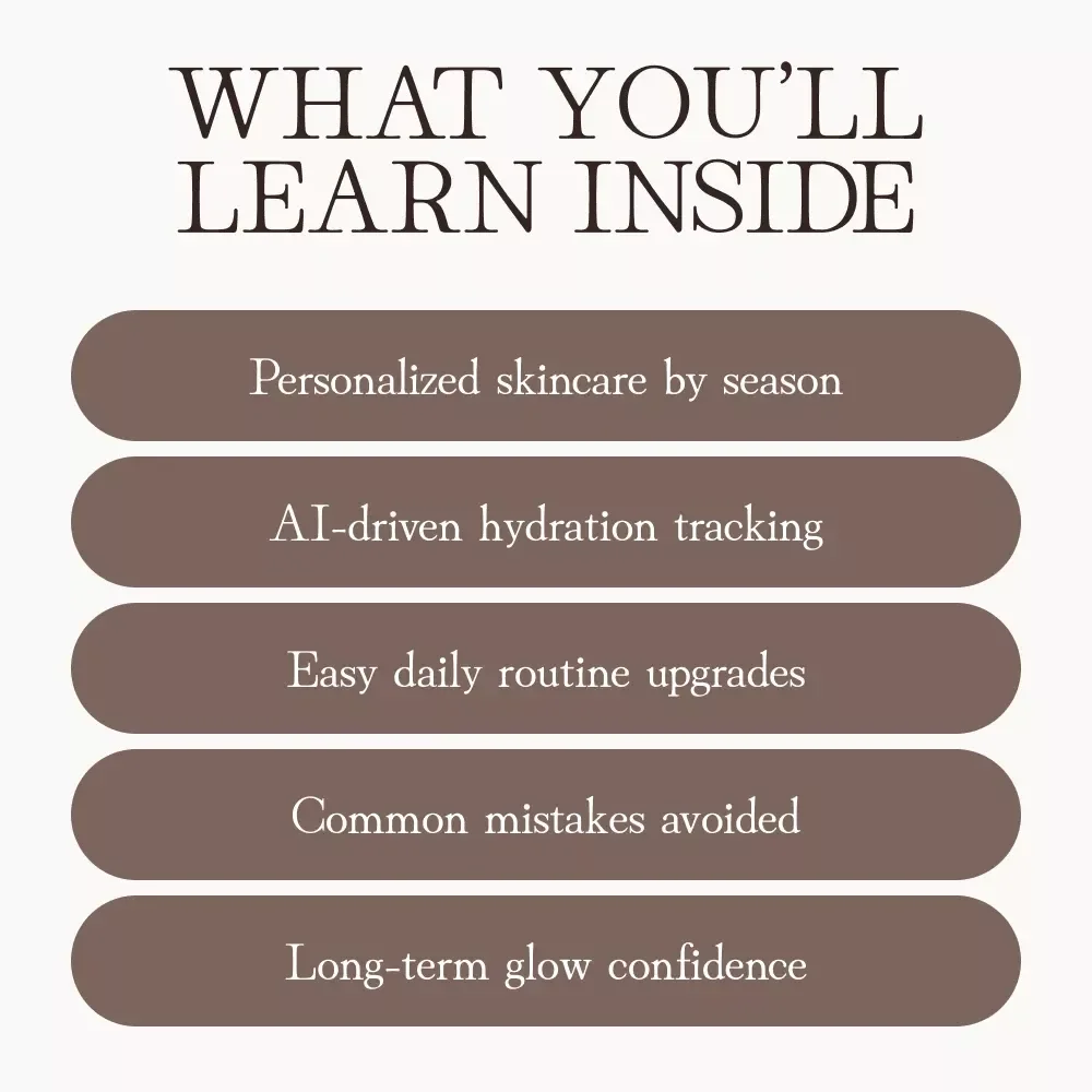 Your Smart Guide to Hydrated Skin Year-Round | Digital Skincare Guide for Glowing, Moisturized Skin in Every Season | How to Keep Skin Hydrated During Seasonal Changes eBook