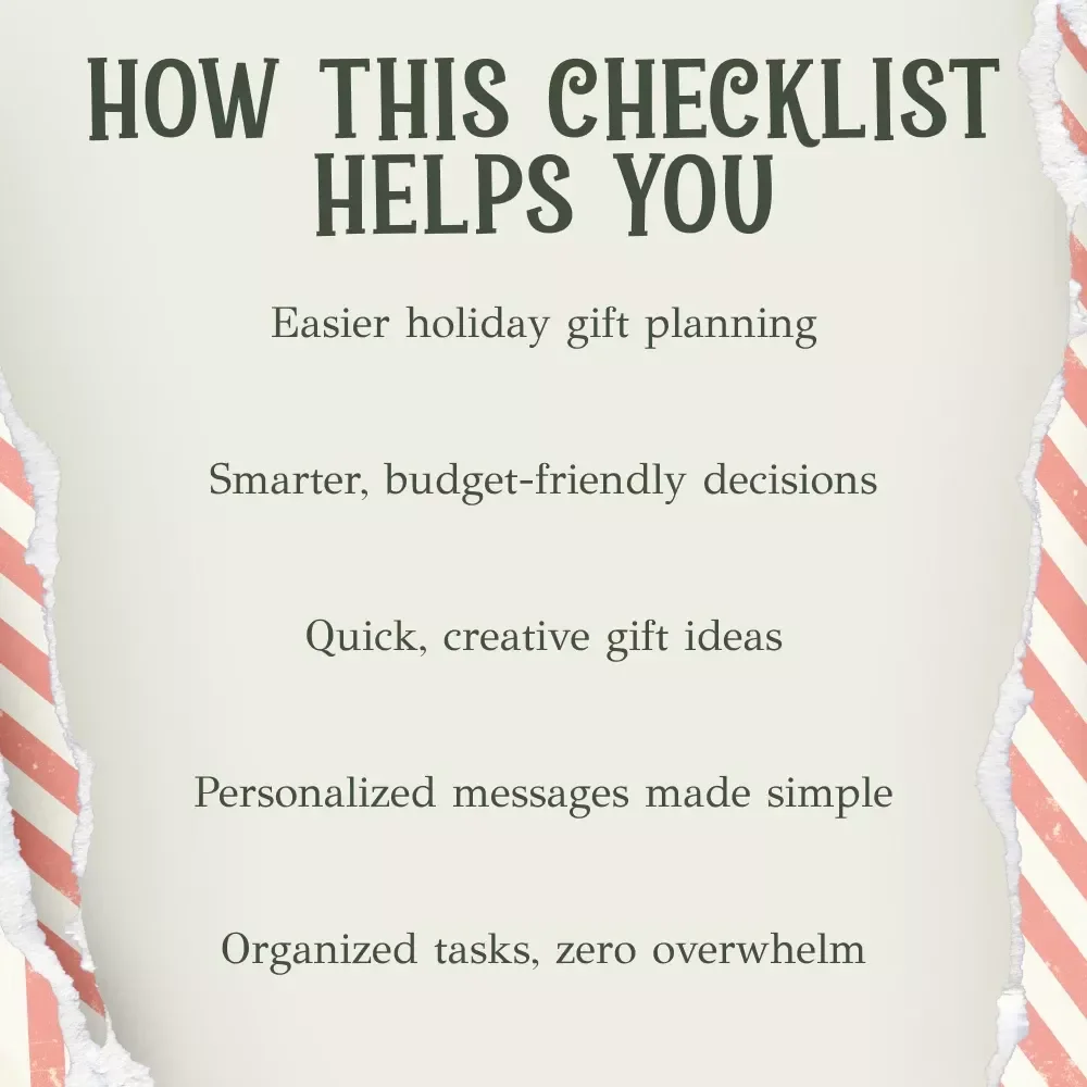 Your Go-To Christmas Gift Checklist for Coworkers | Printable Holiday Planning Guide for Easy christmas gifts for coworkers Shopping