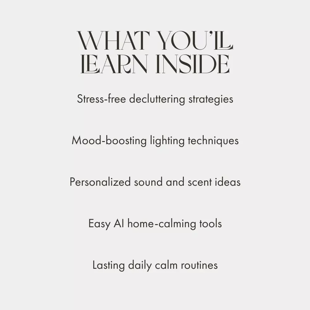 Sanctuary at Home: Simple Tips for a Calming Environment | eBook for Mindful Living, Minimalist Home, and Everyday Serenity | Digital Download Guide with tips for calming home environment