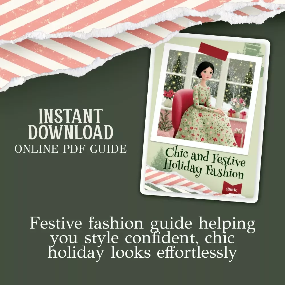 Chic and Festive Holiday Fashion | Christmas Outfit Ideas Guide for Stylish Seasonal Looks | Digital Download
