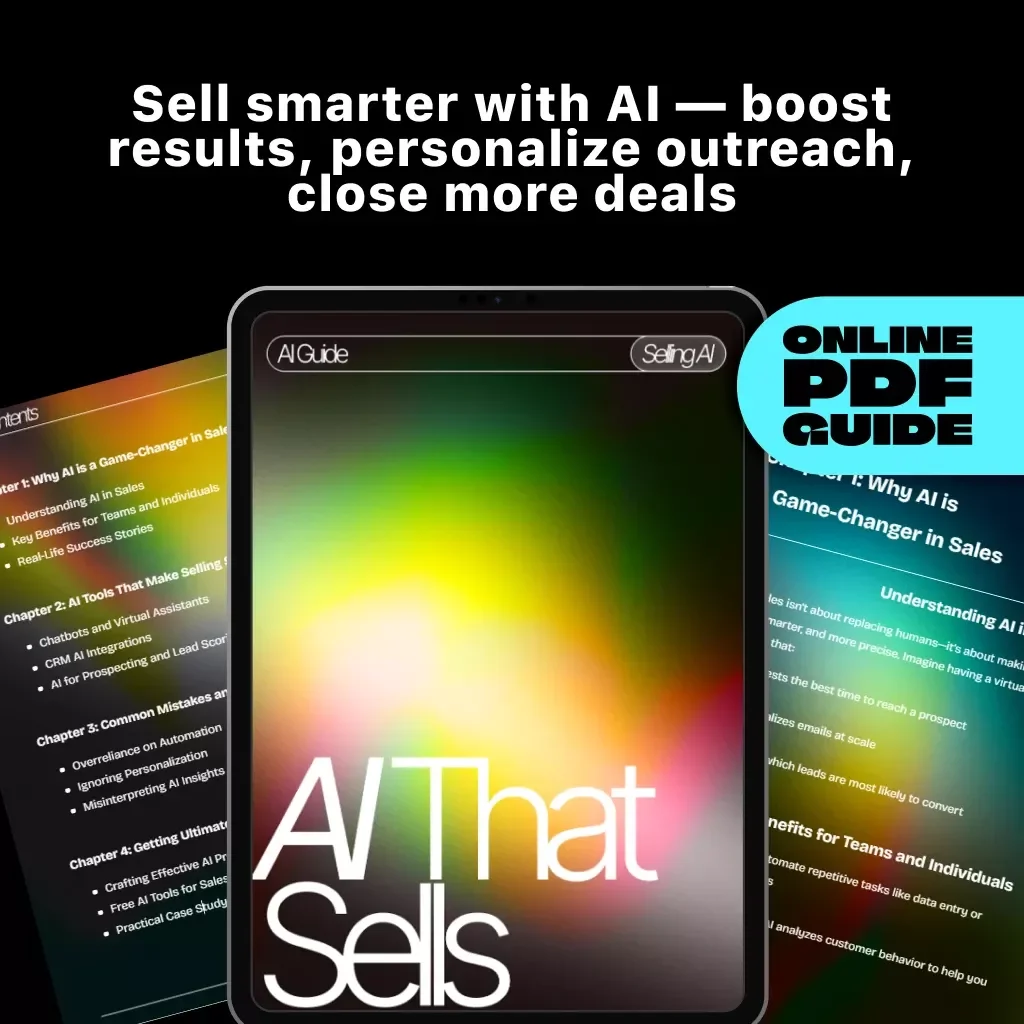 AI That Sells | Digital Guide for Sales Teams | Learn How Can I Use AI in Sales to Automate, Personalize & Boost Revenue | eBook for Entrepreneurs, Coaches & Sales Professionals