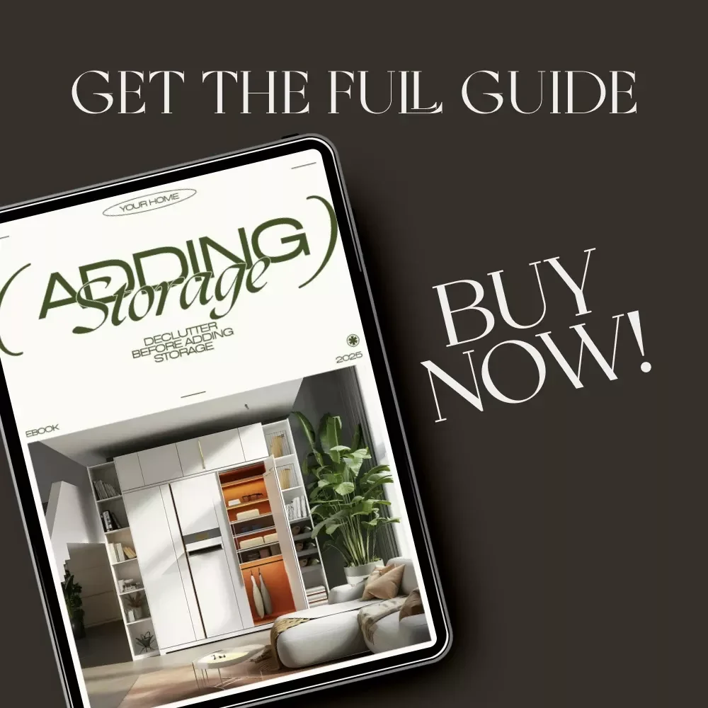 Declutter Before Adding Storage | eBook Guide on How to Declutter Before Adding Storage for a Clutter-Free, Organized Home