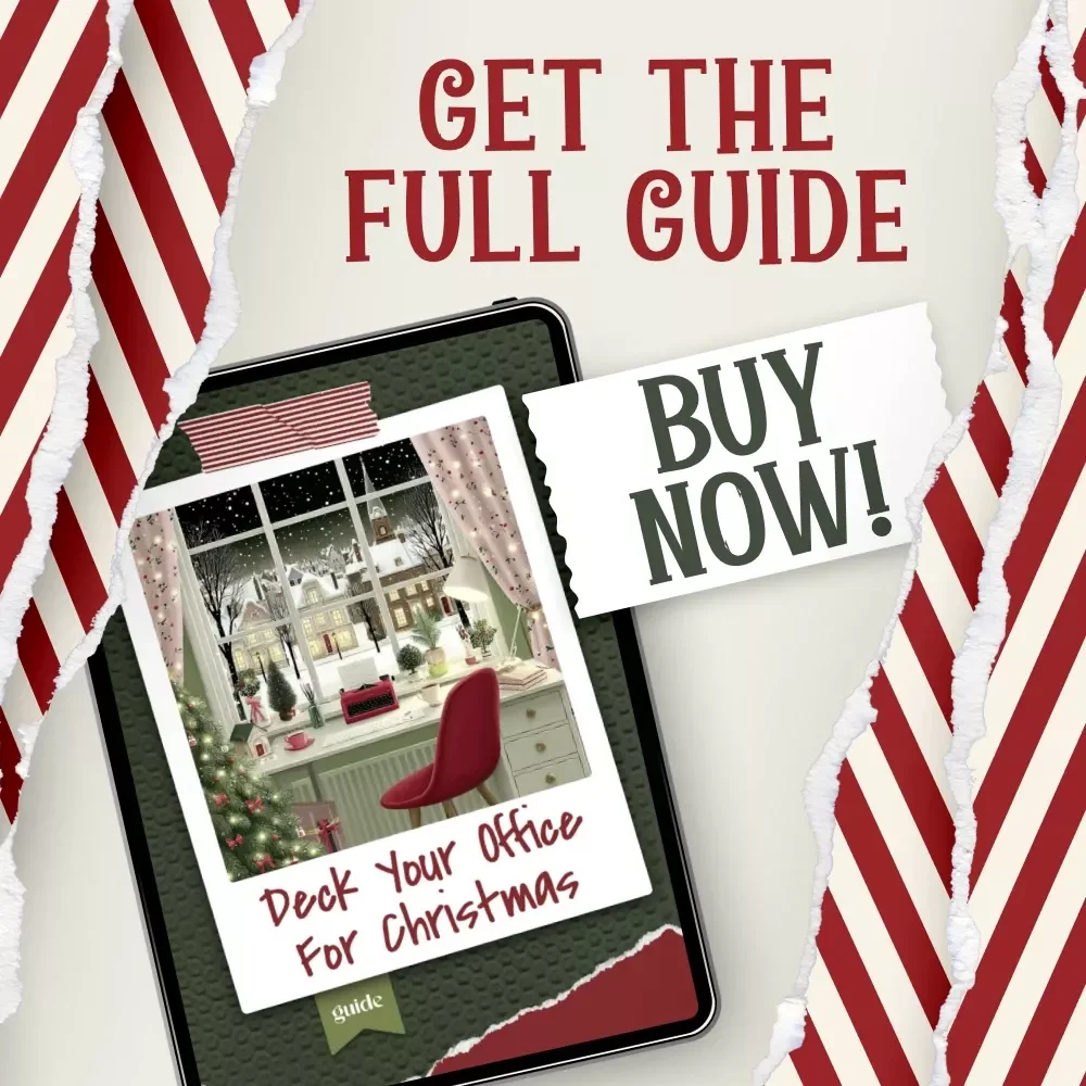 Deck Your Office for Christmas – Ultimate Holiday Workspace Guide | Festive Office Makeover | christmas office decorating ideas | Creative Corporate Christmas Decor eBook