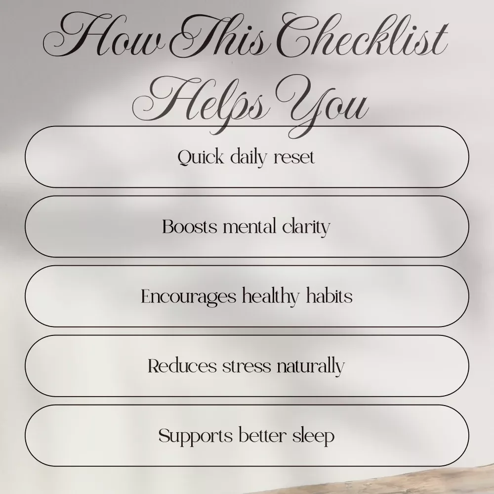 The Essential Self-Care Checklist | Daily Wellness Routine, Mental Health Support, Digital Download Self Care Checklist