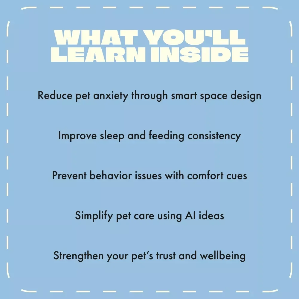 Safe Spaces for Happy Pets | Pet Care eBook, Digital Download, Guide for Creating Calming Pet Environments, AI Ideas for Comfort & Safety