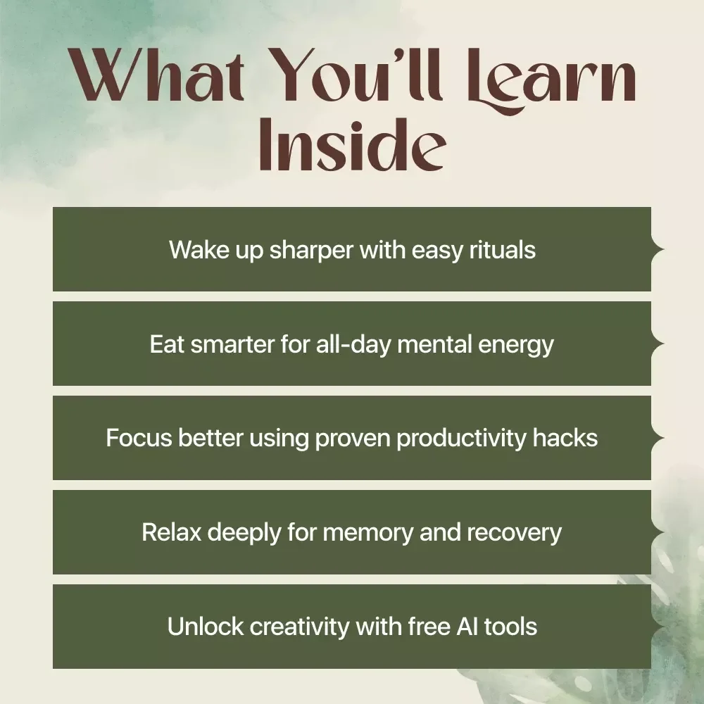 Get Clever Every Day | Brain-Boosting Daily Routine eBook | Focus, Productivity & Mind Power Guide | Digital Download