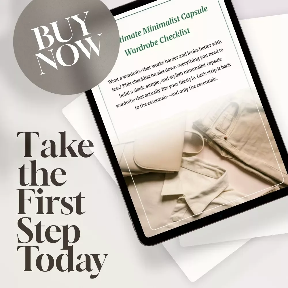 The Ultimate Minimalist Capsule Wardrobe Checklist | Printable Capsule Wardrobe Planner | Digital Download PDF | Minimalist Closet Guide