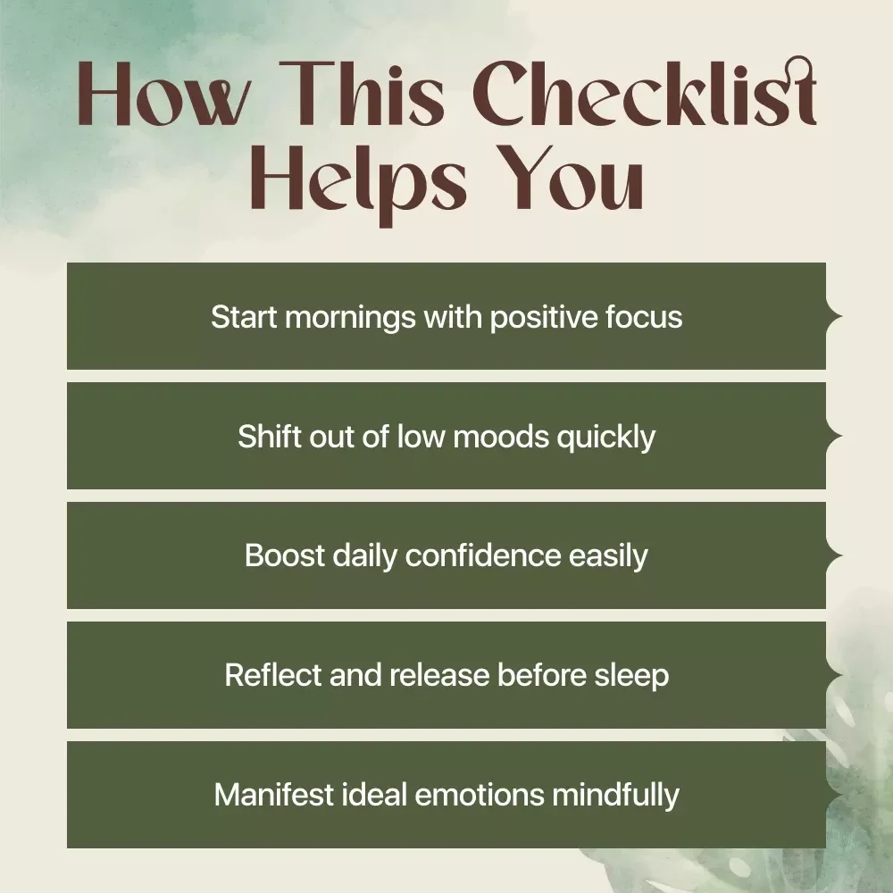 Journaling Prompts to Shift Your Vibe | Digital Download Checklist for Mindset, Self-Care, Mood Boost & Reflection