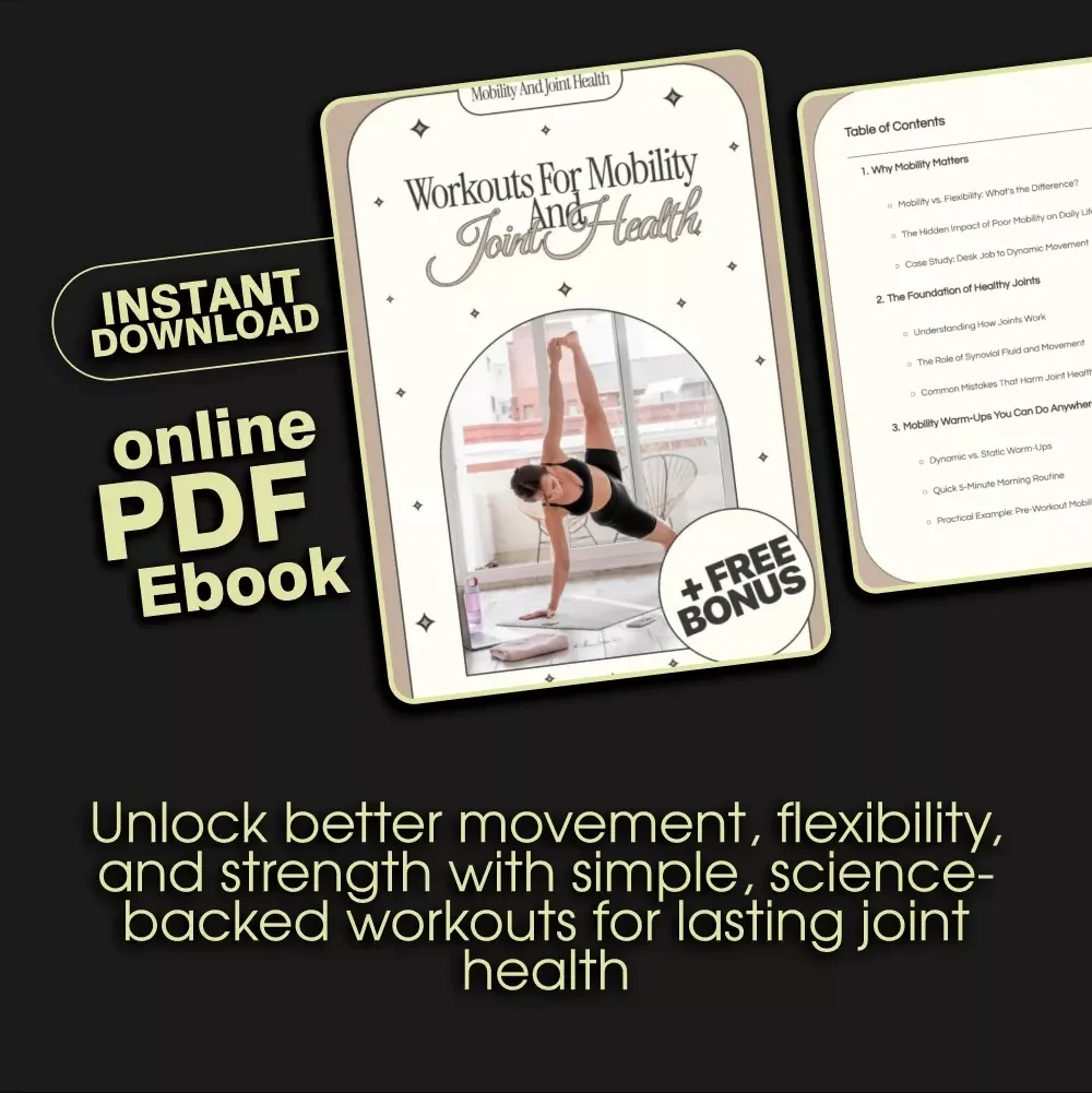 Workouts for Mobility and Joint Health | Digital eBook Guide for Flexibility, Strength, Injury Prevention & Long-Term Wellness | Mobility Training, Flexibility Exercises, and Joint Care Checklist
