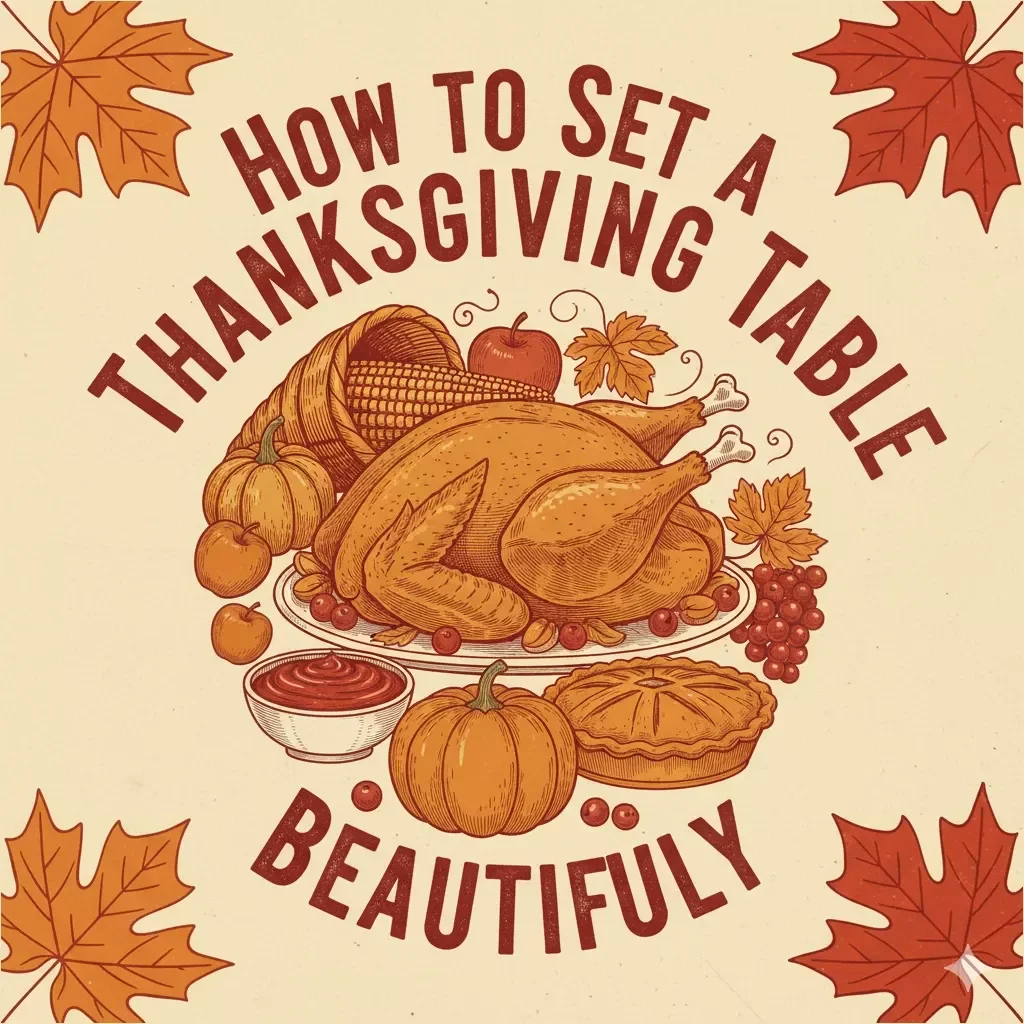 How to Set a Thanksgiving Table Beautifully: Step-by-Step Checklist | Thanksgiving Table Setting Guide | Holiday Table Decor eBook | Digital Download