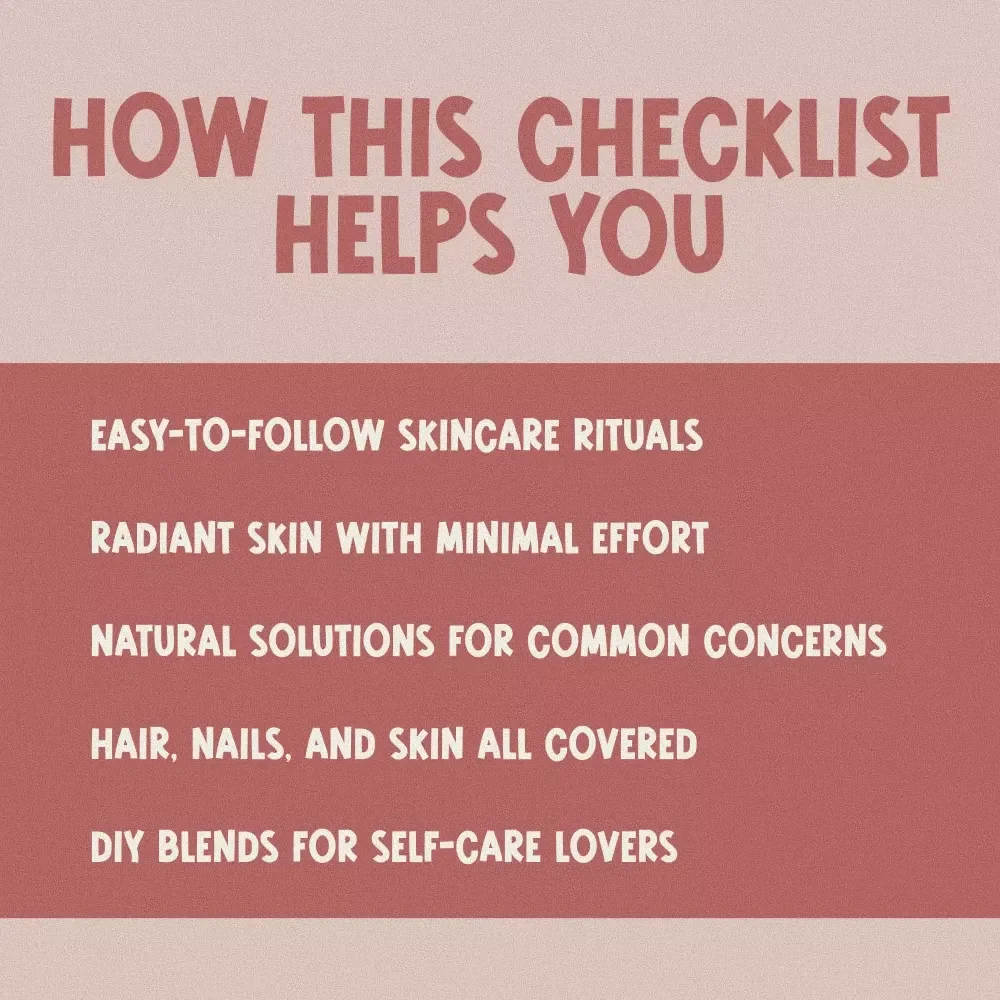 Glow Up with Rosehip Oil: Your Ultimate Beauty Boost Checklist | Skincare & Self-Care Routine Guide | Rosehip Oil Beauty Benefits Printable