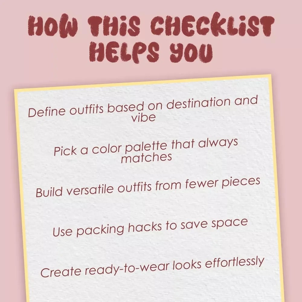 Jet-Set in Style: The Ultimate Travel Capsule Wardrobe Checklist | Minimalist Packing Guide for Stylish Travelers | Digital Download Packing List