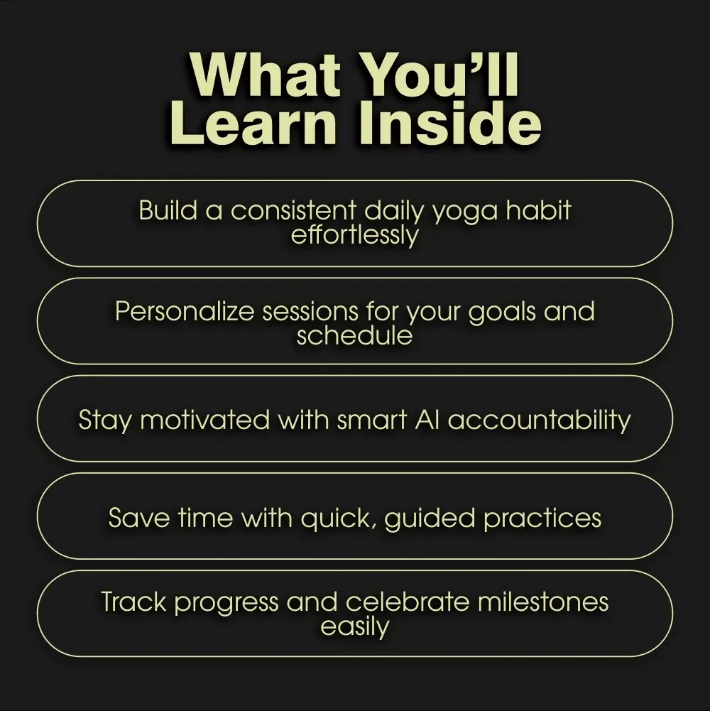 Your Smart Yoga Coach | AI-Powered Yoga Checklist for Building a Daily Practice | Digital Download for Mindful Living, Habit Tracking & Wellness Routine