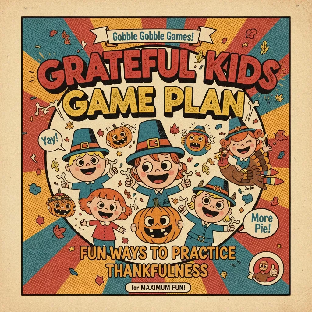 Grateful Kids Game Plan: Fun Ways to Practice Thankfulness | Printable Gratitude Checklist & Family Games for Kids | What Games Help Kids Practice Thankfulness