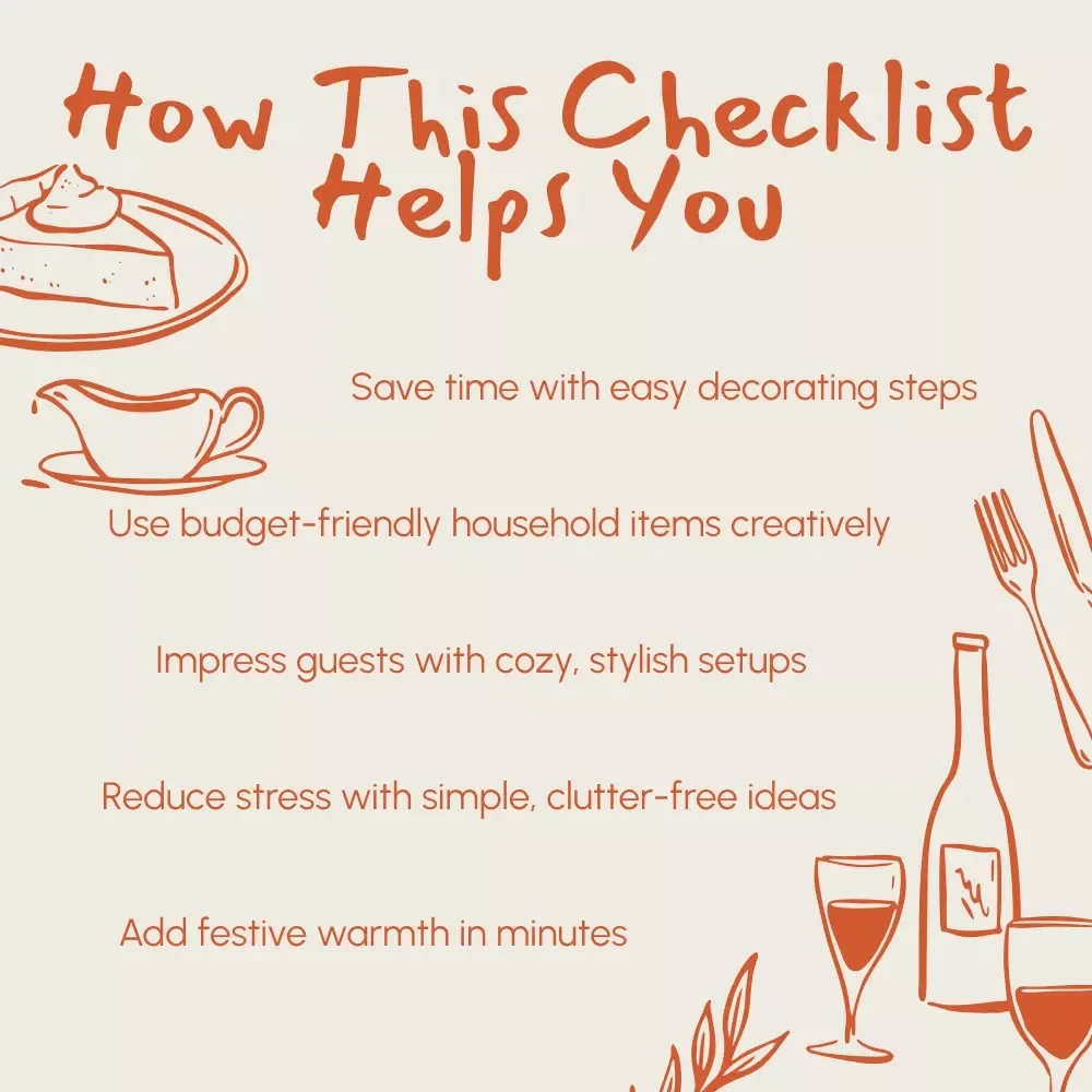 Last-Minute Thanksgiving Table Magic Checklist | Digital Download for How to Decorate Thanksgiving Table Last Minute