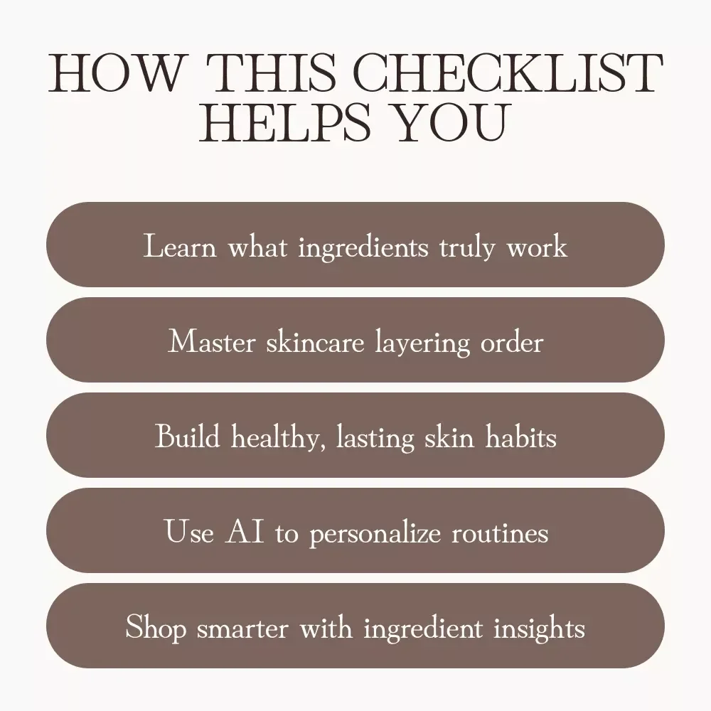The Checklist of Working Anti-Aging Ingredients | Digital Skincare Guide for Youthful, Radiant Skin | What Anti-Aging Ingredients Really Reduce Wrinkles | Instant Download eBook & Printable PDF