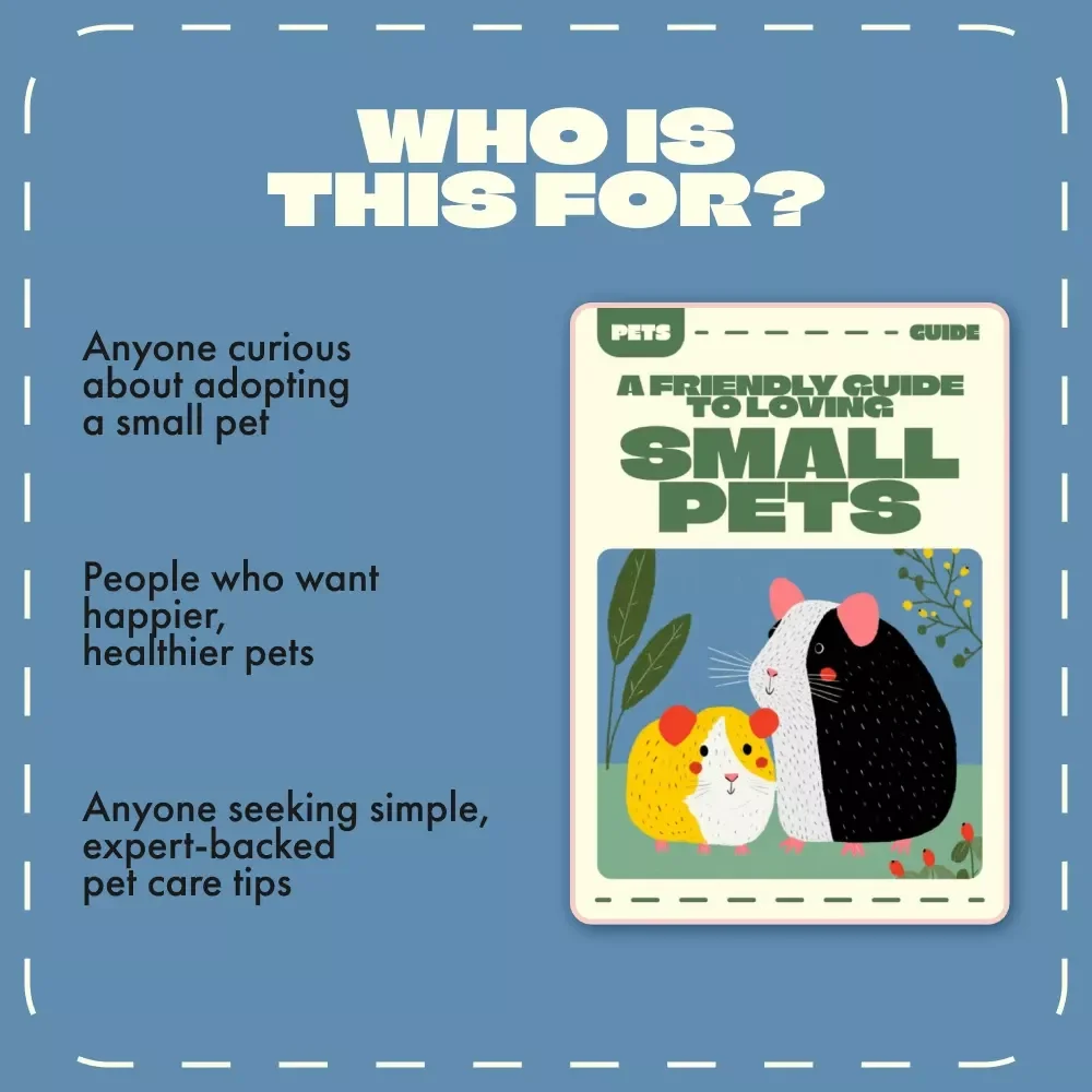 A Friendly Guide to Loving Small Pets | Tips for Caring for Small Pets | Digital eBook for Pet Owners, Animal Lovers & Beginners