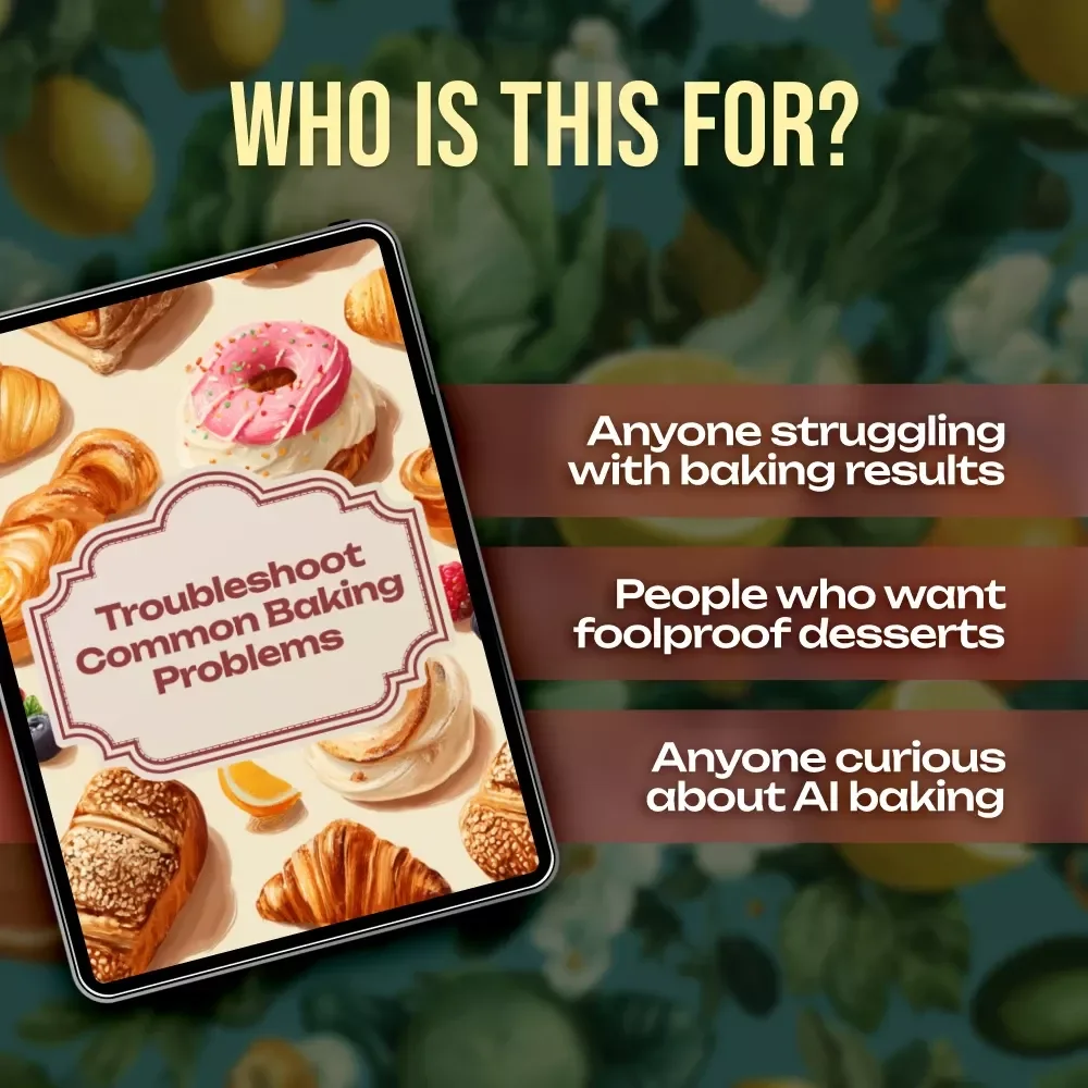 Troubleshoot Common Baking Problems | Digital Guide to Fix Texture, Flavor & Appearance Issues | Baking Tips, AI Tools & Checklists