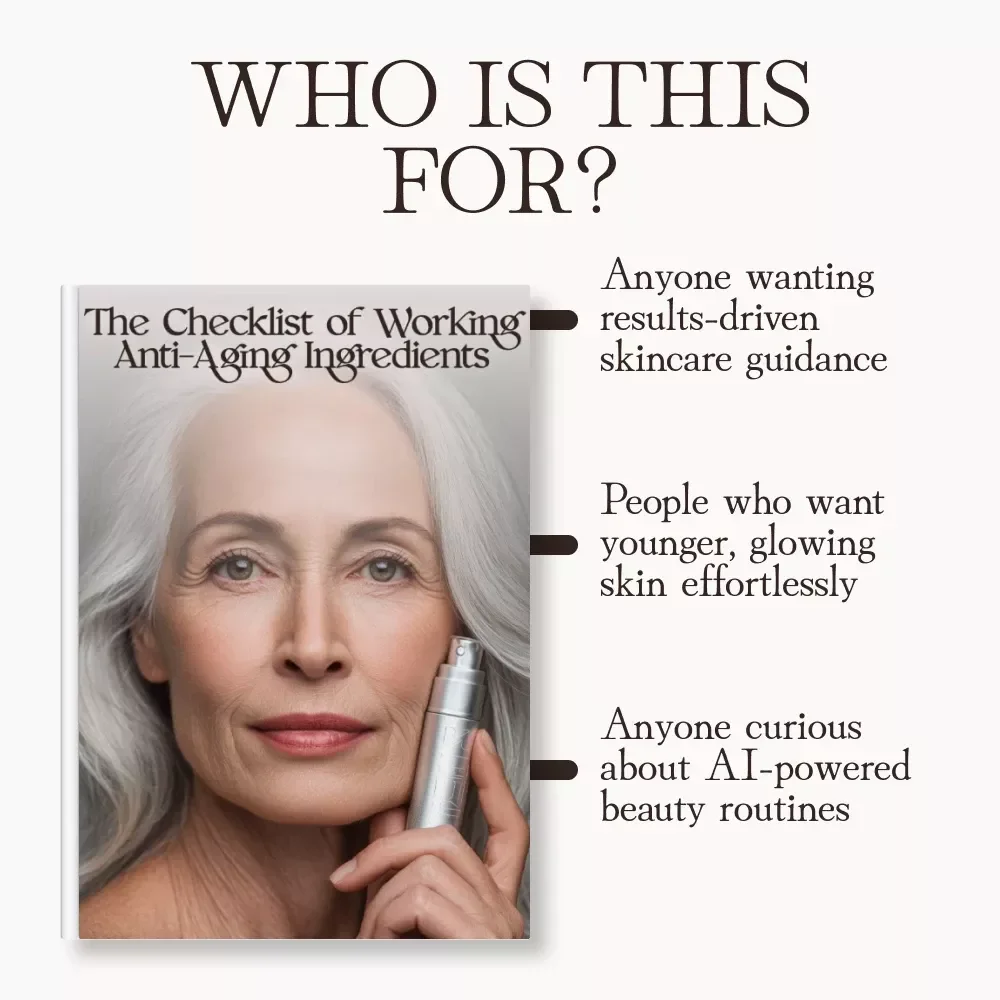 The Checklist of Working Anti-Aging Ingredients | Digital Skincare Guide for Youthful, Radiant Skin | What Anti-Aging Ingredients Really Reduce Wrinkles | Instant Download eBook & Printable PDF