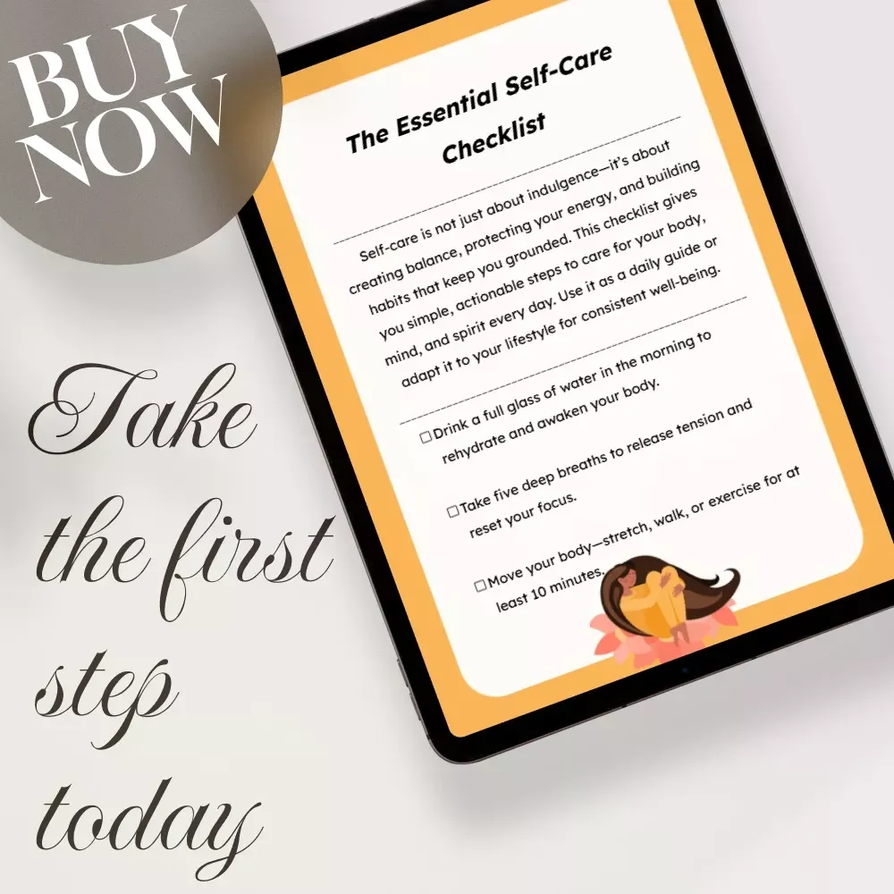 The Essential Self-Care Checklist | Daily Wellness Routine, Mental Health Support, Digital Download Self Care Checklist