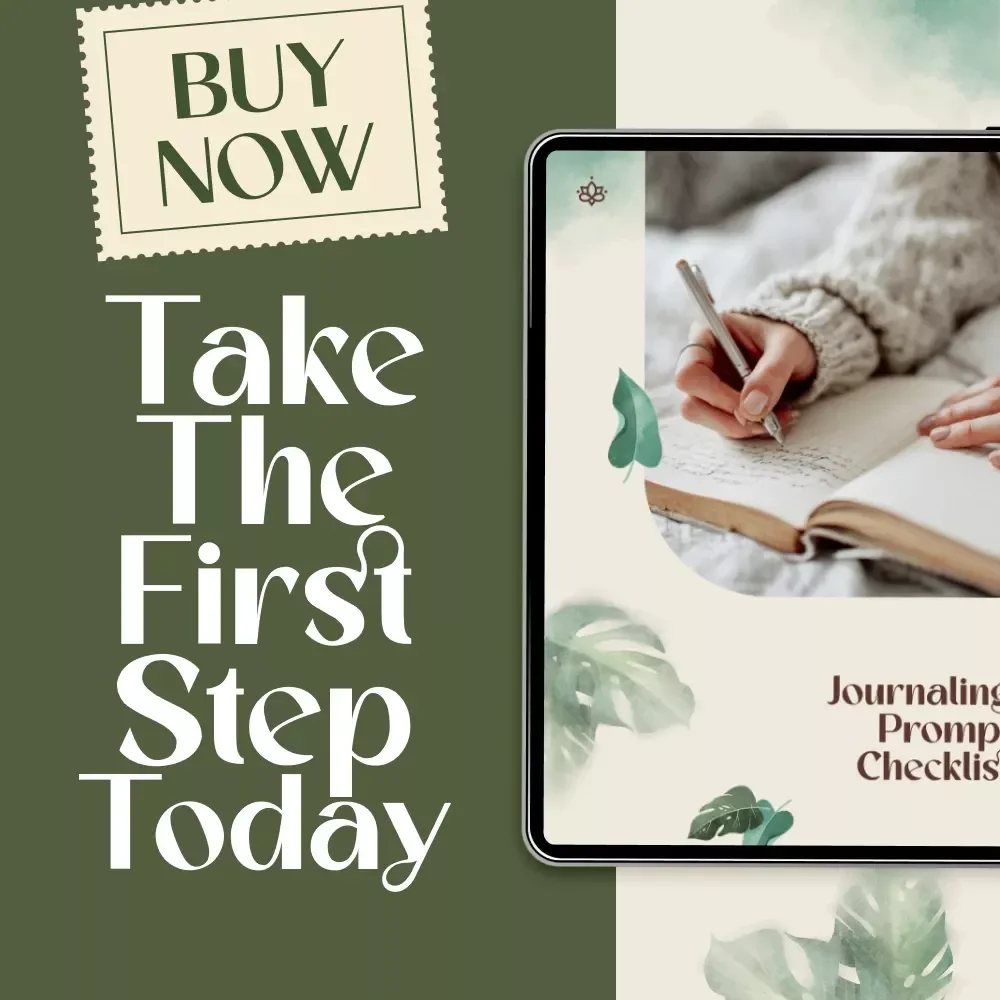 Journaling Prompt Checklist | Mindful Writing Prompts for Emotional Regulation & Self-Reflection | Digital Download