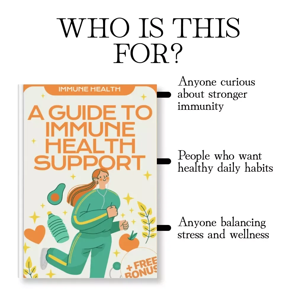 A Guide to Immune Health Support | Digital eBook for Wellness, Nutrition, Stress Relief, Sleep & Everyday Habits