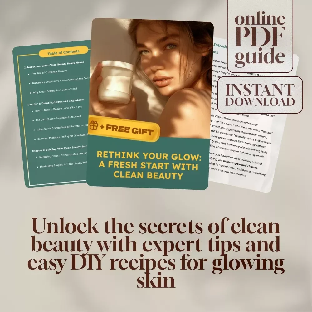 Rethink Your Glow: A Fresh Start with Clean Beauty Guide | Natural & Organic Beauty Tips